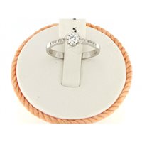 Anello Lorenza Gioielli Donna Classico 6 Punte in Oro bianco Diamante ANA0006-14 - ANA0006-14